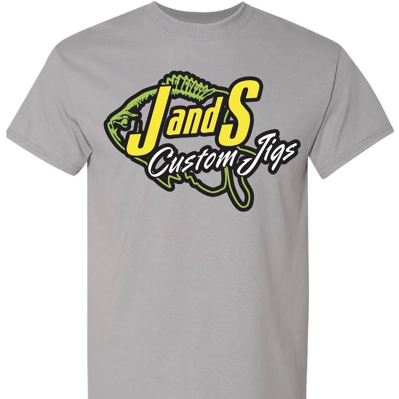 J AND S CUSTOM JIGS DRY FIT T-SHIRT GRAVEL