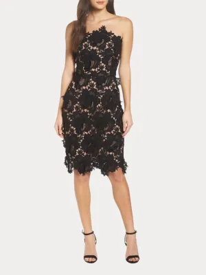 Jade Woven Lace Tube Dress
