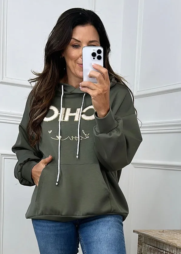 Karen Khaki CHIC LOVE Hoodie