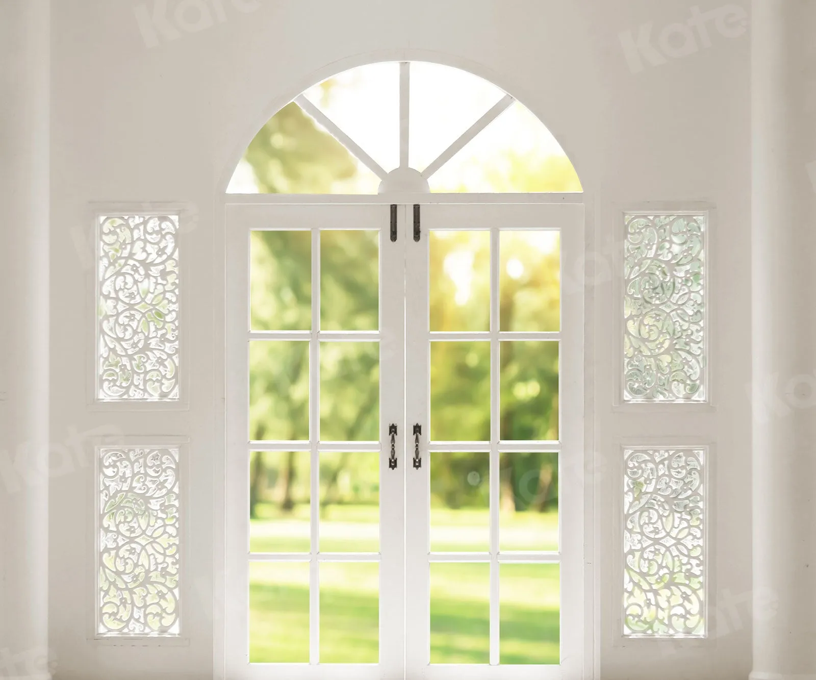 Kate Spring Stylish Door White Windows Backdrop for Photography