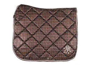 LE Paris Burgundy Suede Dressage Pad