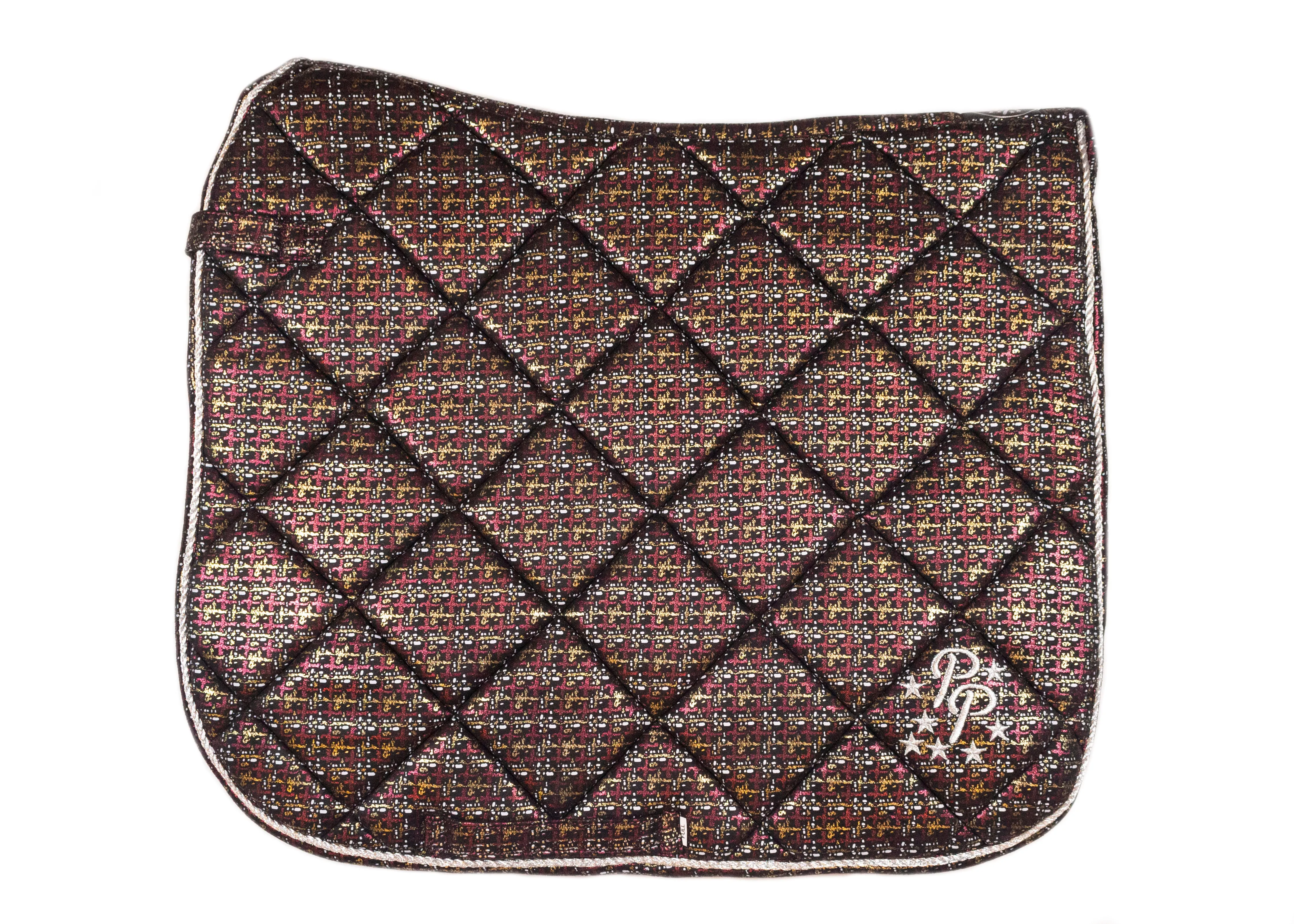 LE Paris Burgundy Suede Dressage Pad