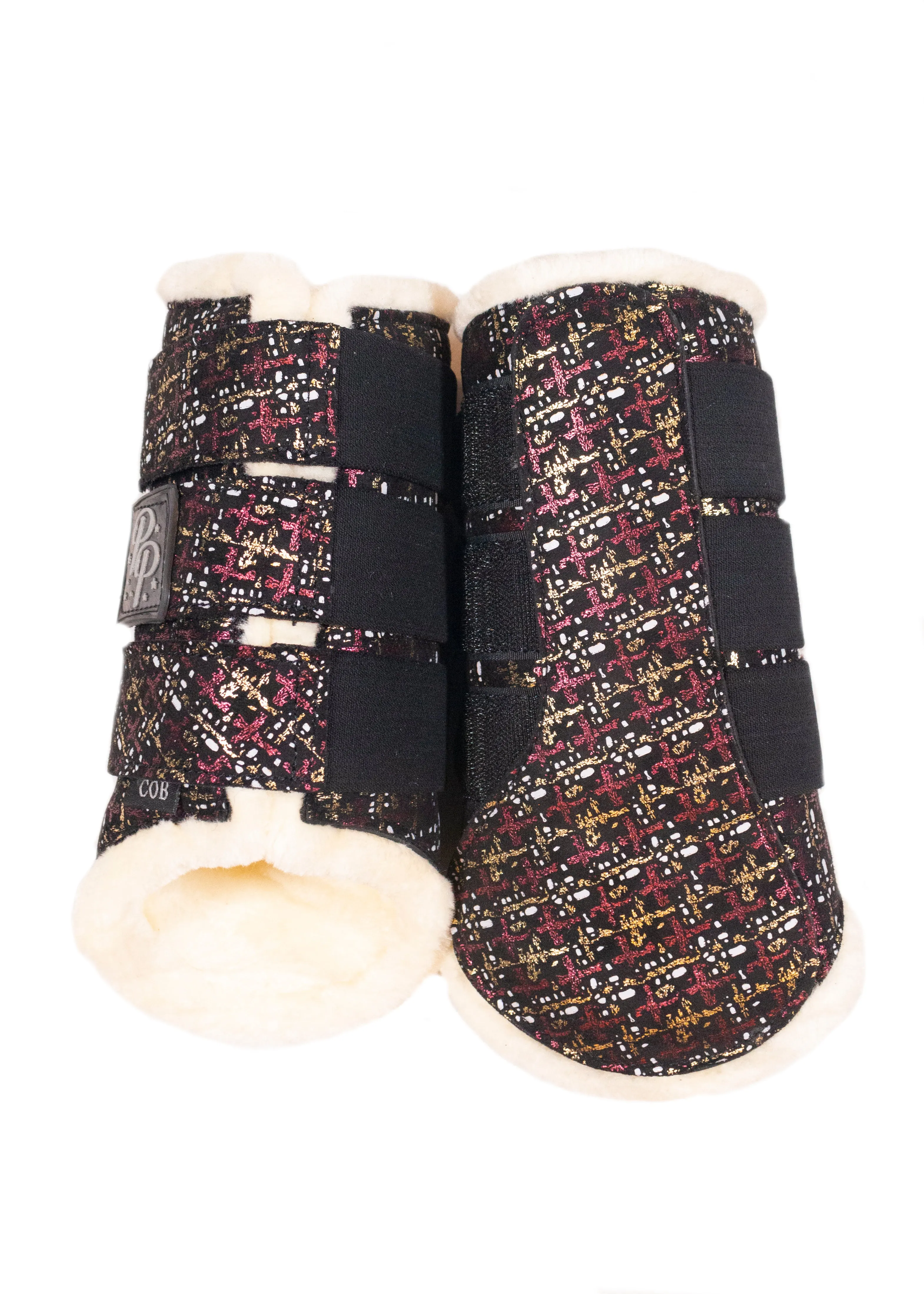 LE Paris Burgundy Suede Dressage Pad