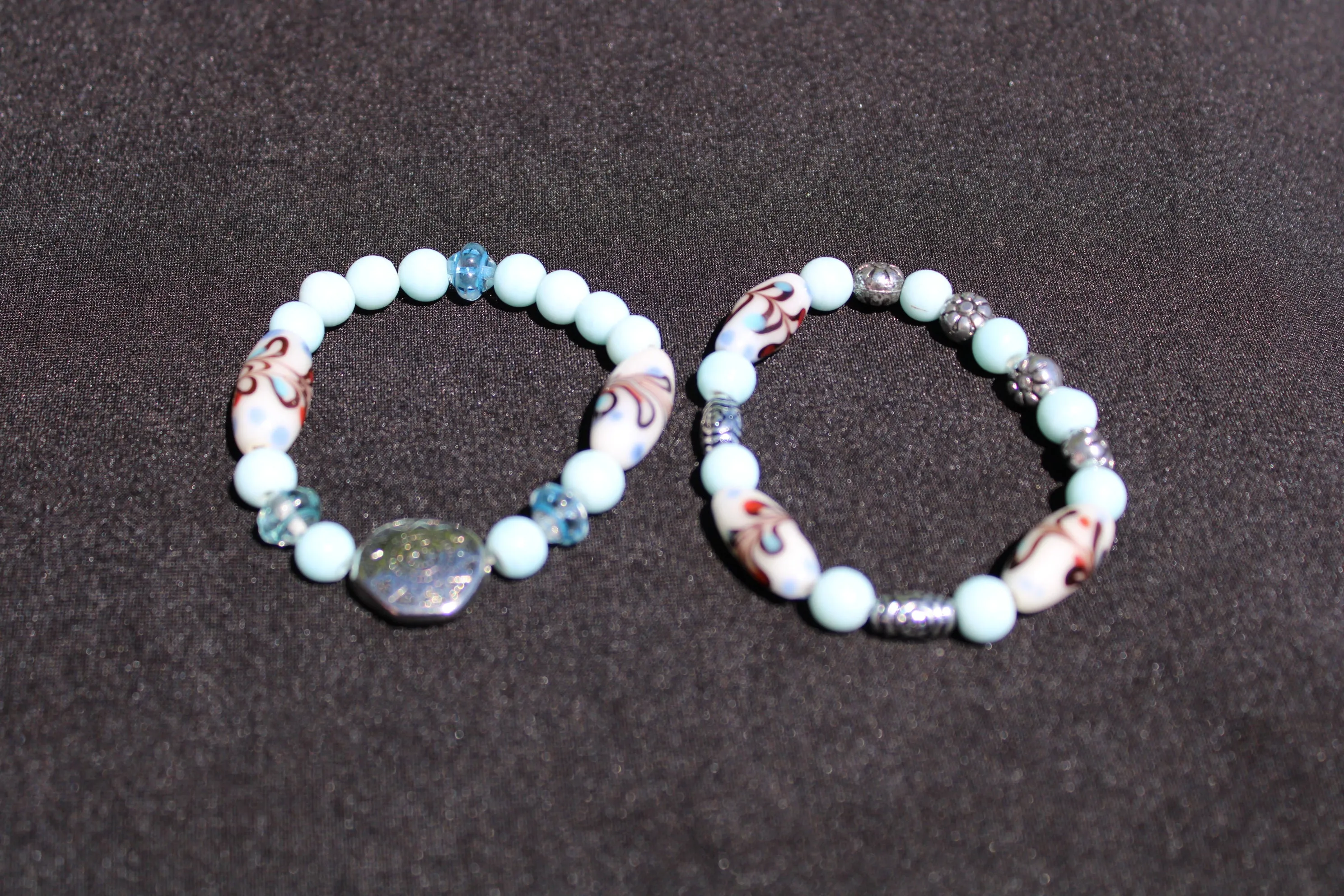 Light Blue Boho Chic Bracelets