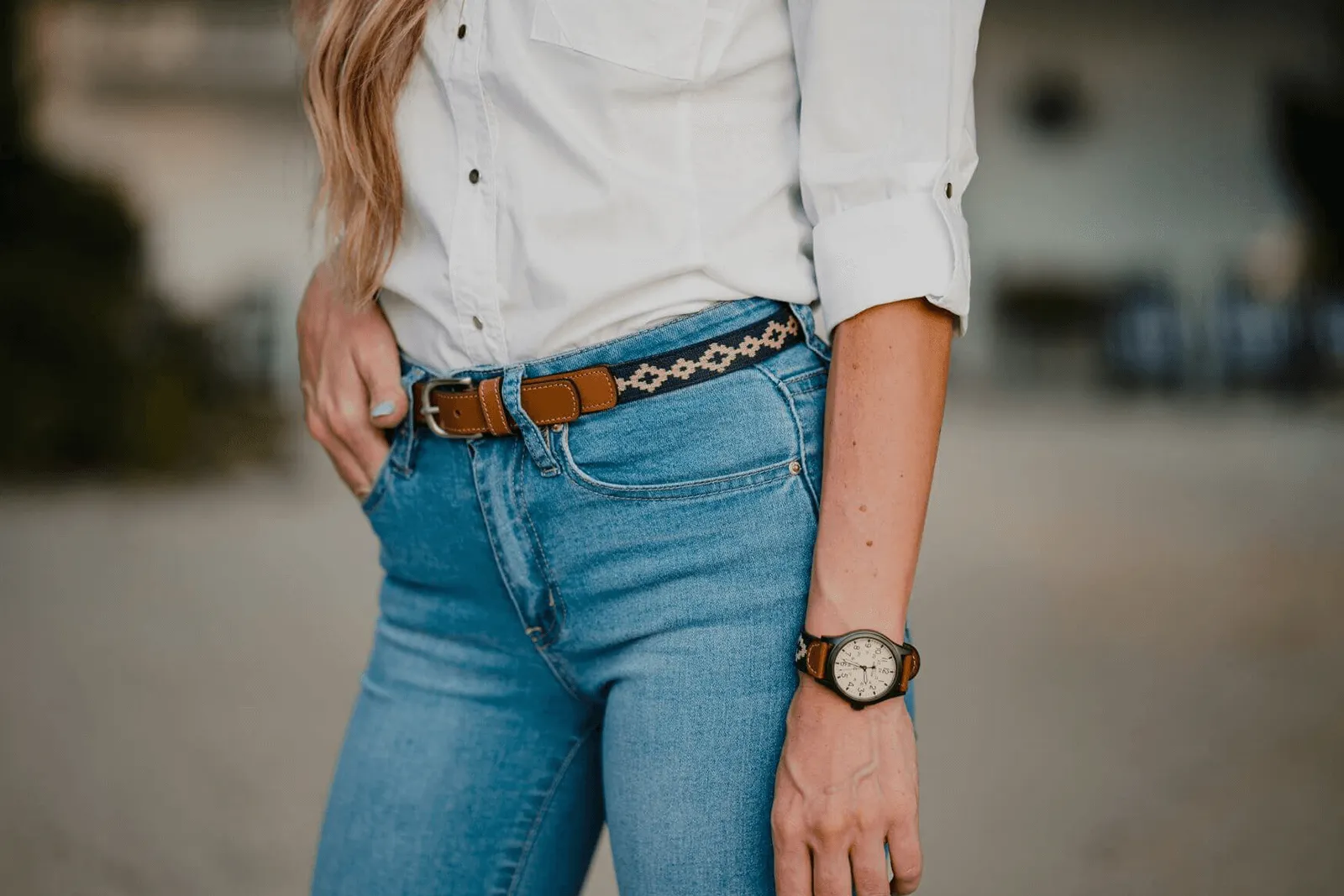 Limited Edition: Corbina Women's Woven Belt - Thin