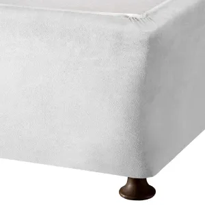 Linen Language Faux Suede Basewrap White