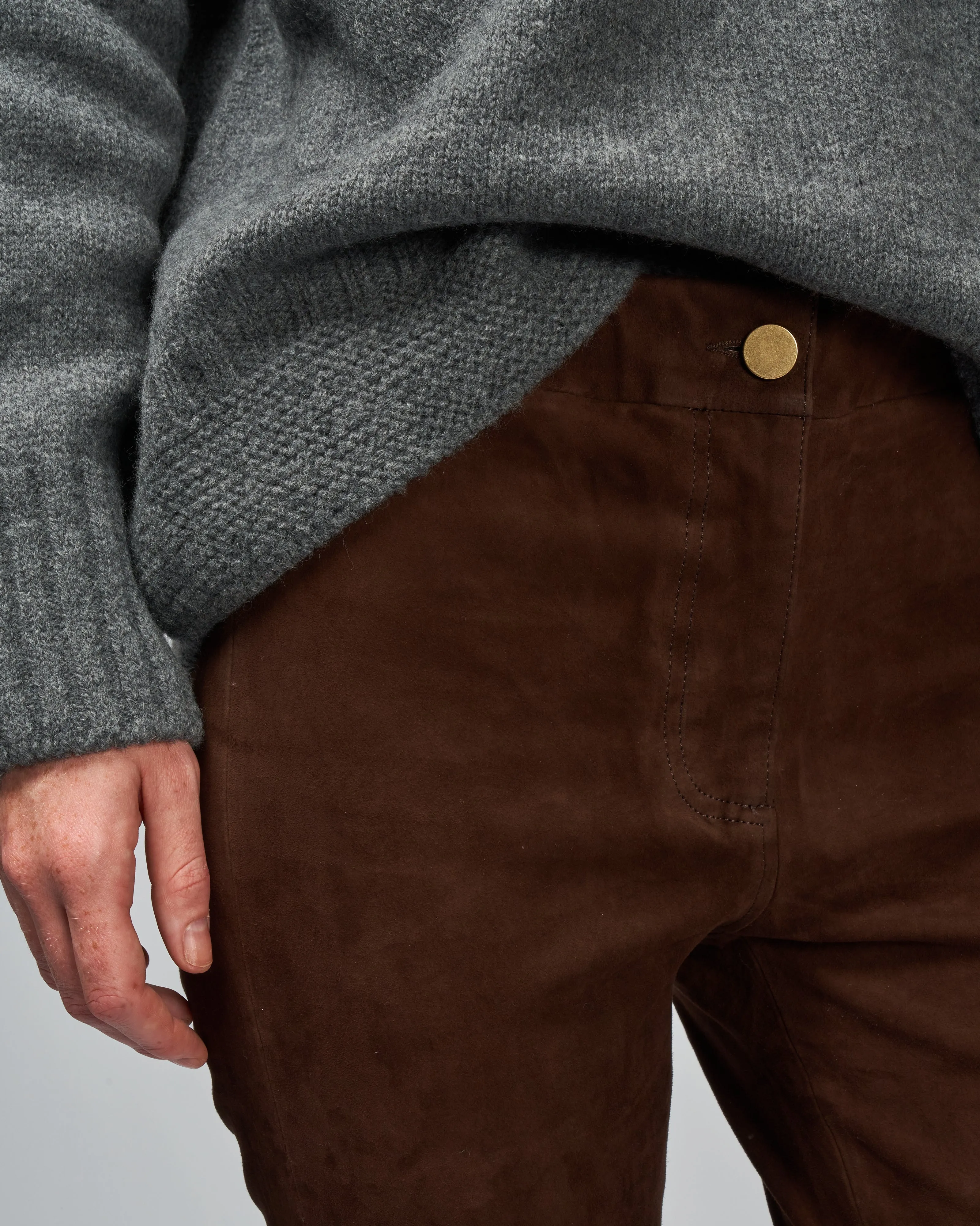 lively stretch suede pant - morro