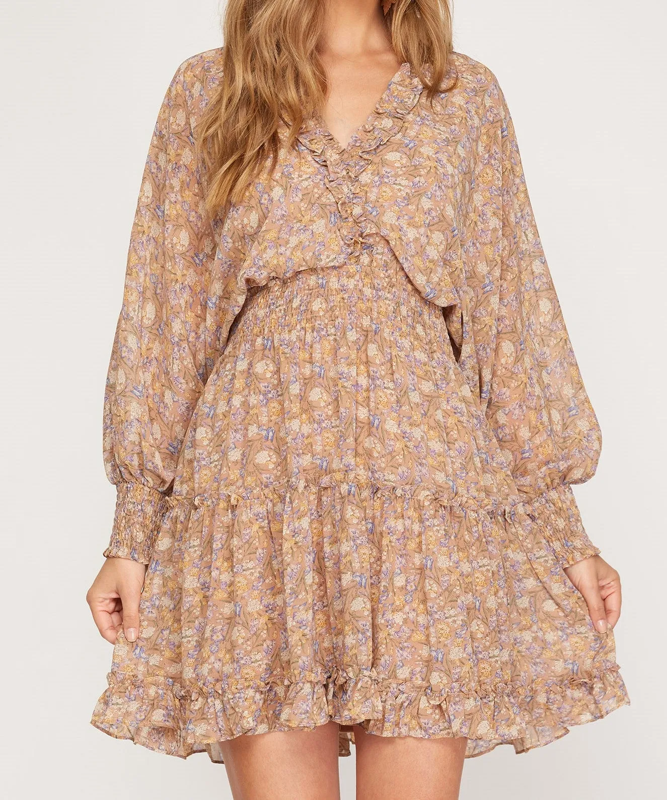 LUCIA DRESS - BEIGE