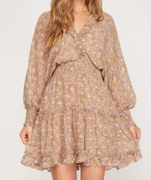 LUCIA DRESS - BEIGE