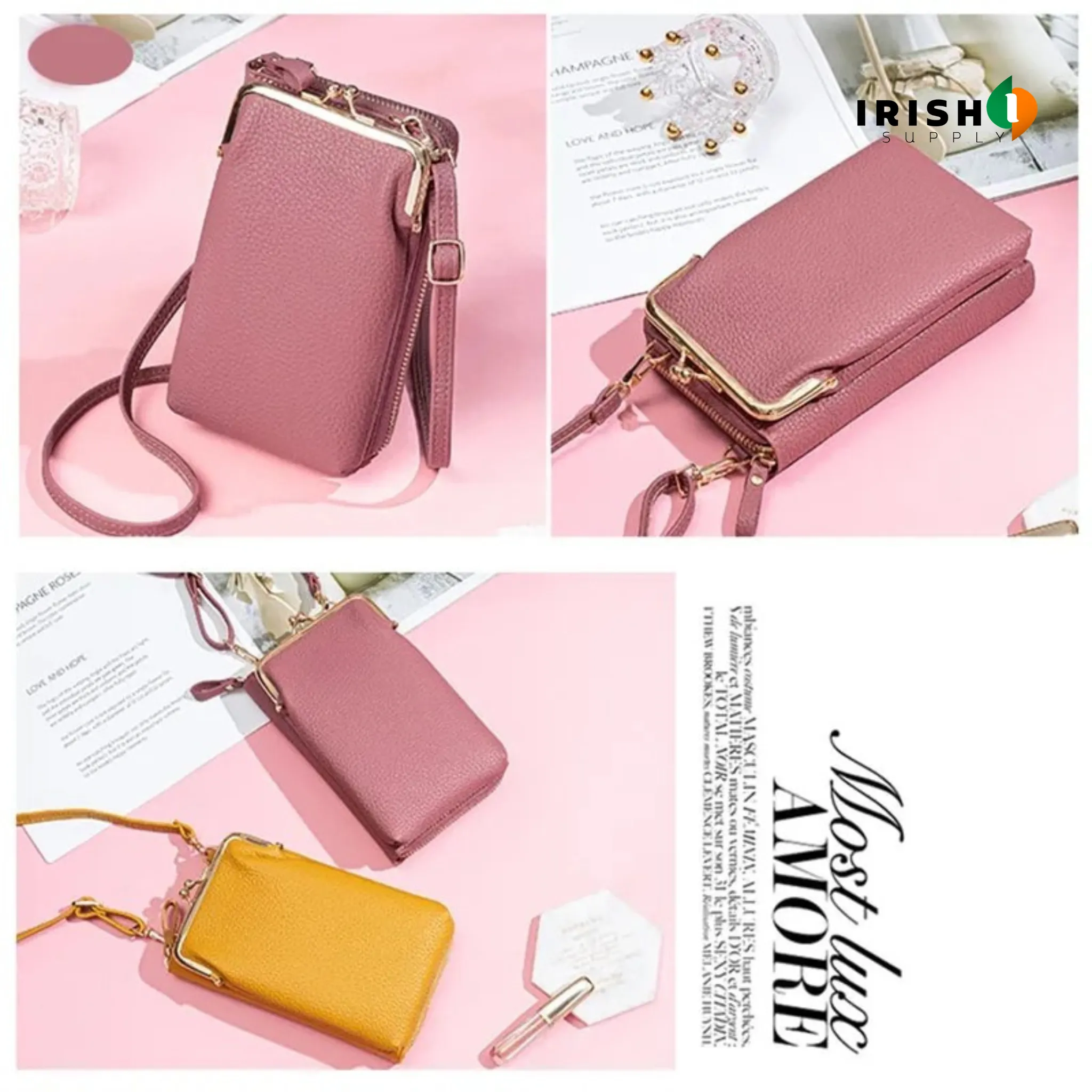 LUXYNE Chic Solid Shoulder Bag