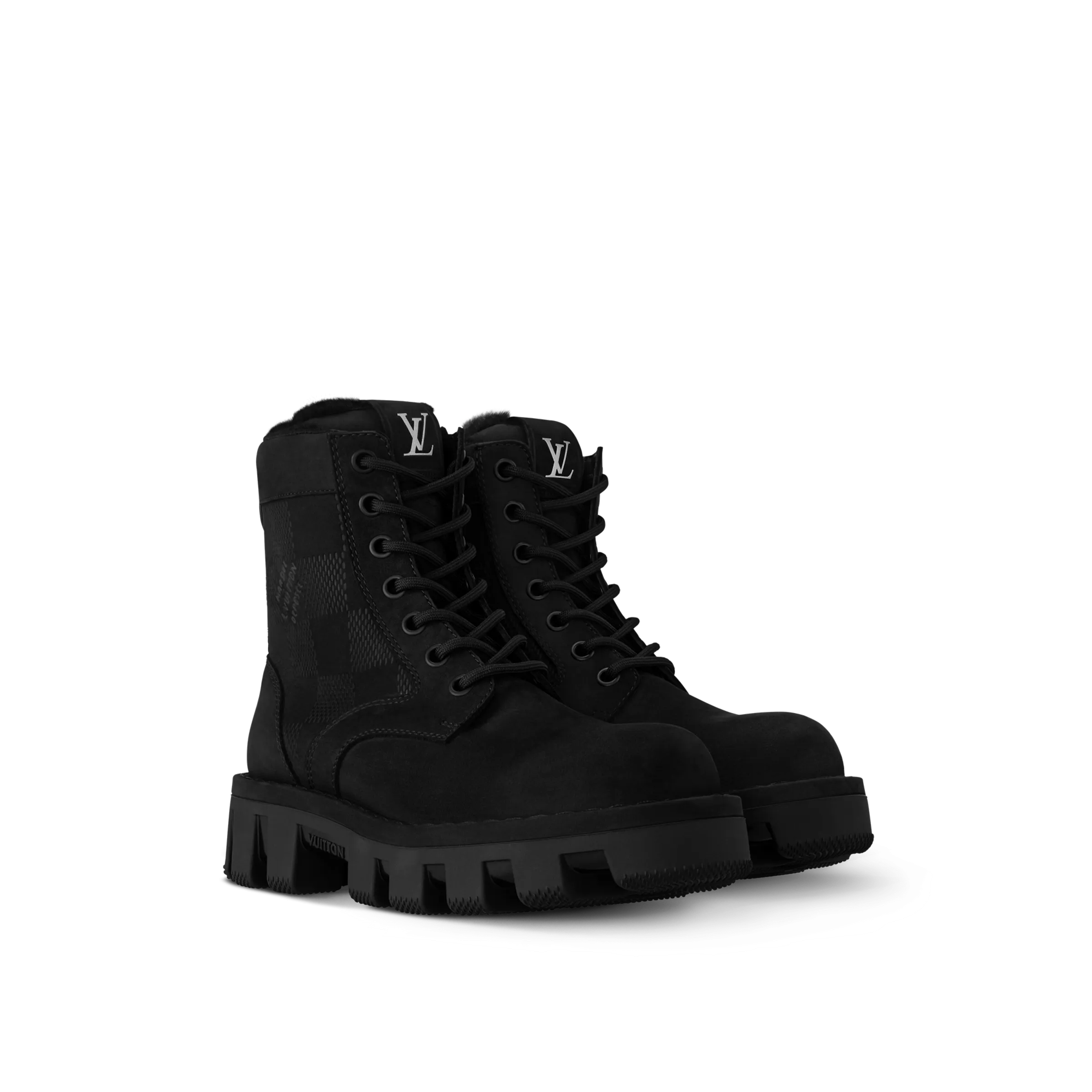 LV Checker Ranger Boots