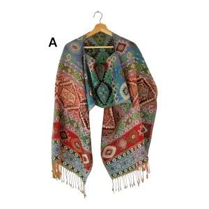 Mexican Poncho Scarf Cape Mexican Shawl Oaxaca Handwoven