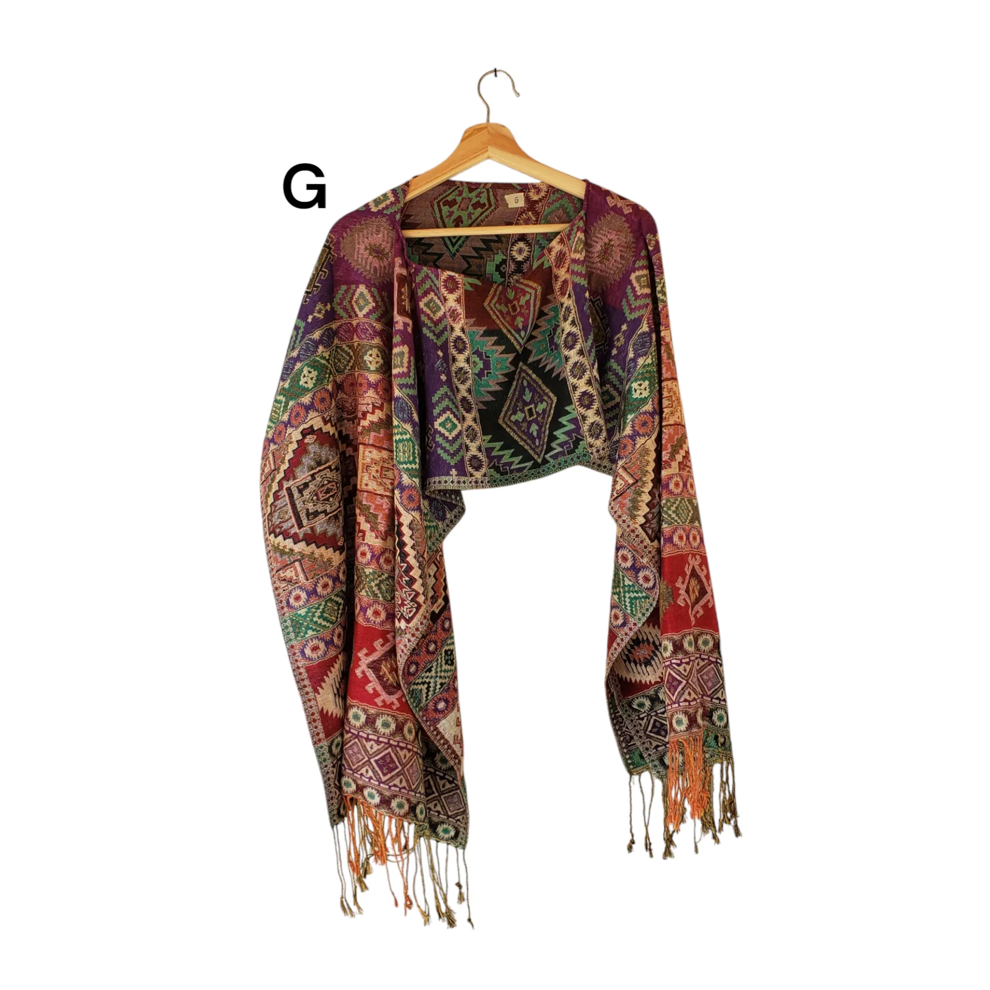 Mexican Poncho Scarf Cape Mexican Shawl Oaxaca Handwoven
