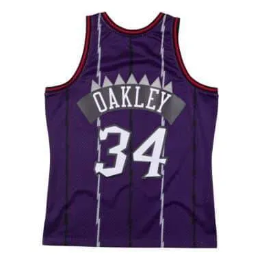 Mitchell & Ness Men NBA Toronto Raptors Swingman Jersey Charles Oakley Purple 1998 SJY19081TRA98CO