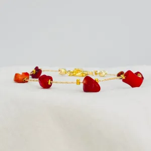 Natural Stone Adjustable Chain Bracelet –Stylish & Gift-Real