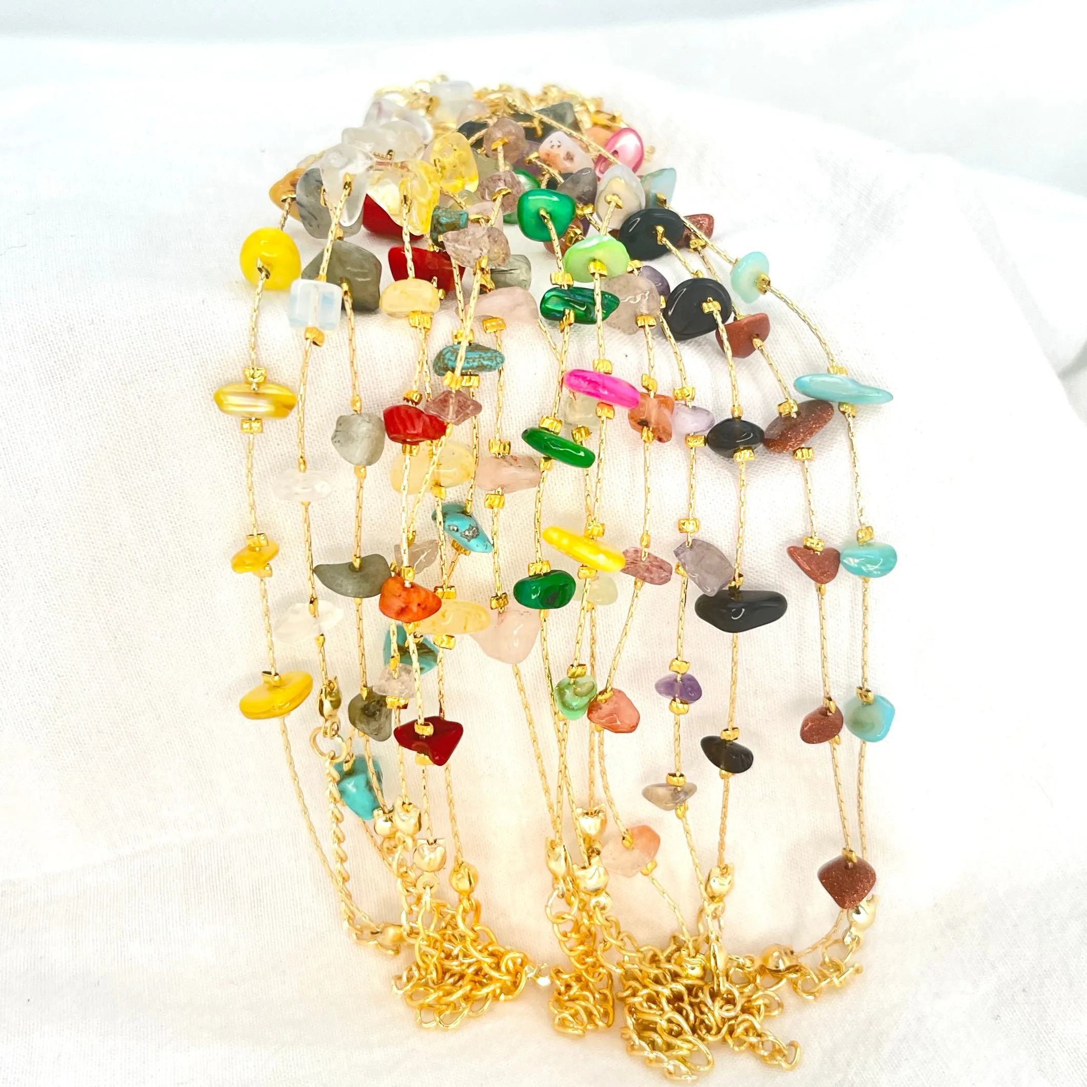 Natural Stone Adjustable Chain Bracelet –Stylish & Gift-Real