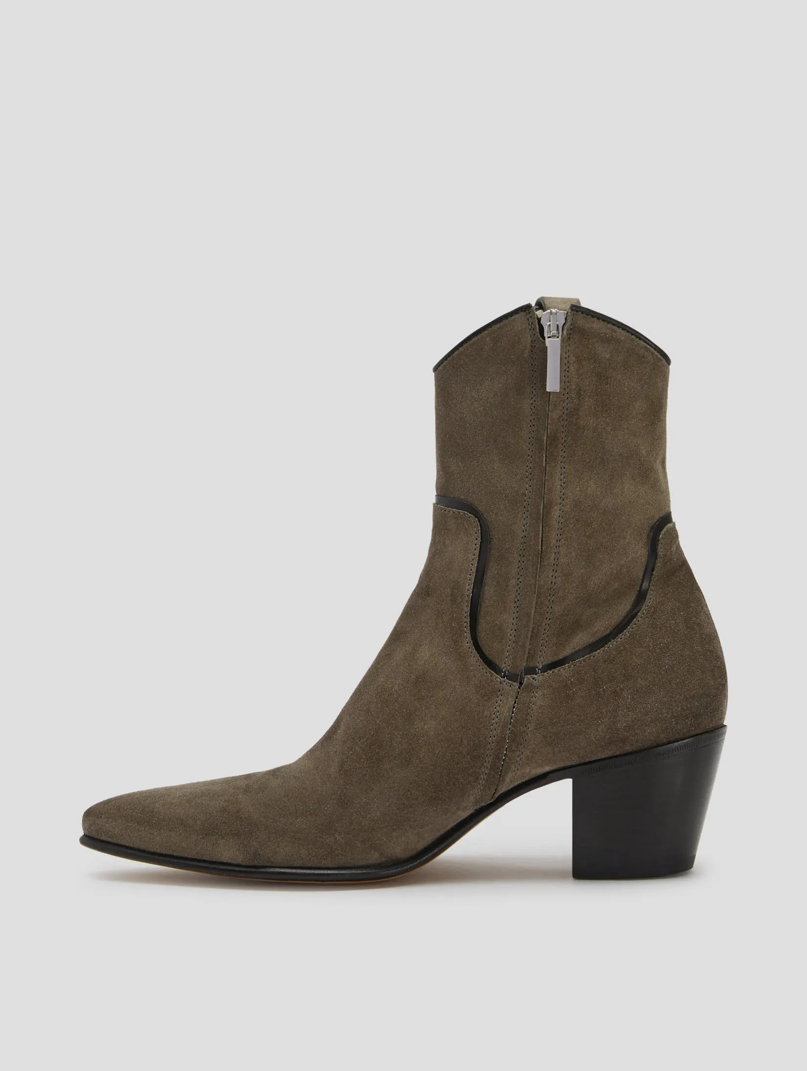 NICO 60MM ARIZONA BOOT IN SMOKE SUEDE