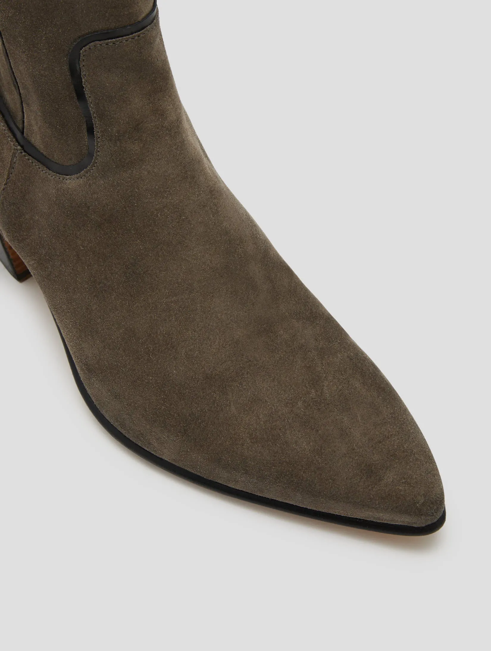NICO 60MM ARIZONA BOOT IN SMOKE SUEDE