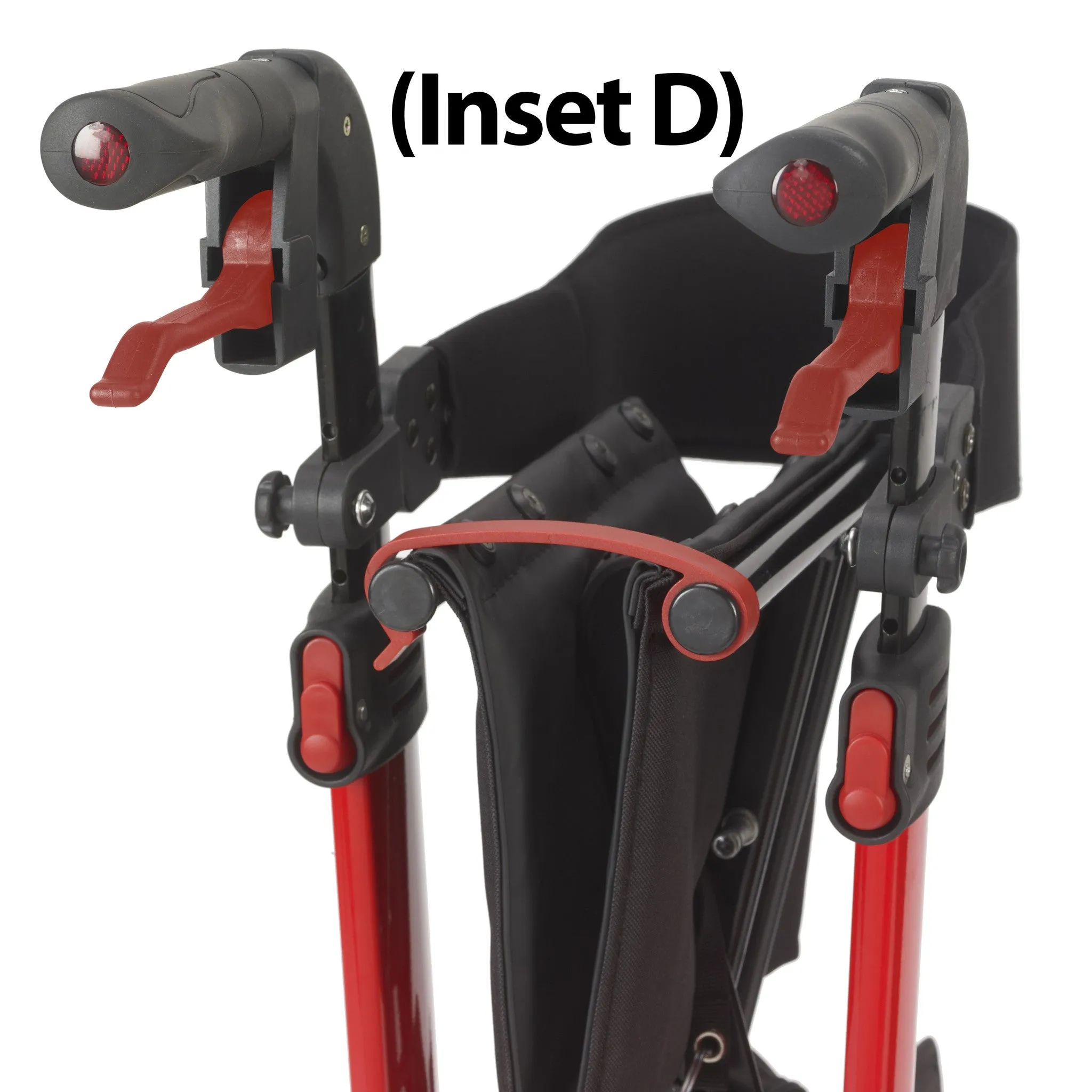 Nitro Aluminum Rollator, Tall Height, 10" Casters