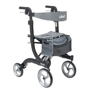 Nitro Aluminum Rollator, Tall Height, 10" Casters