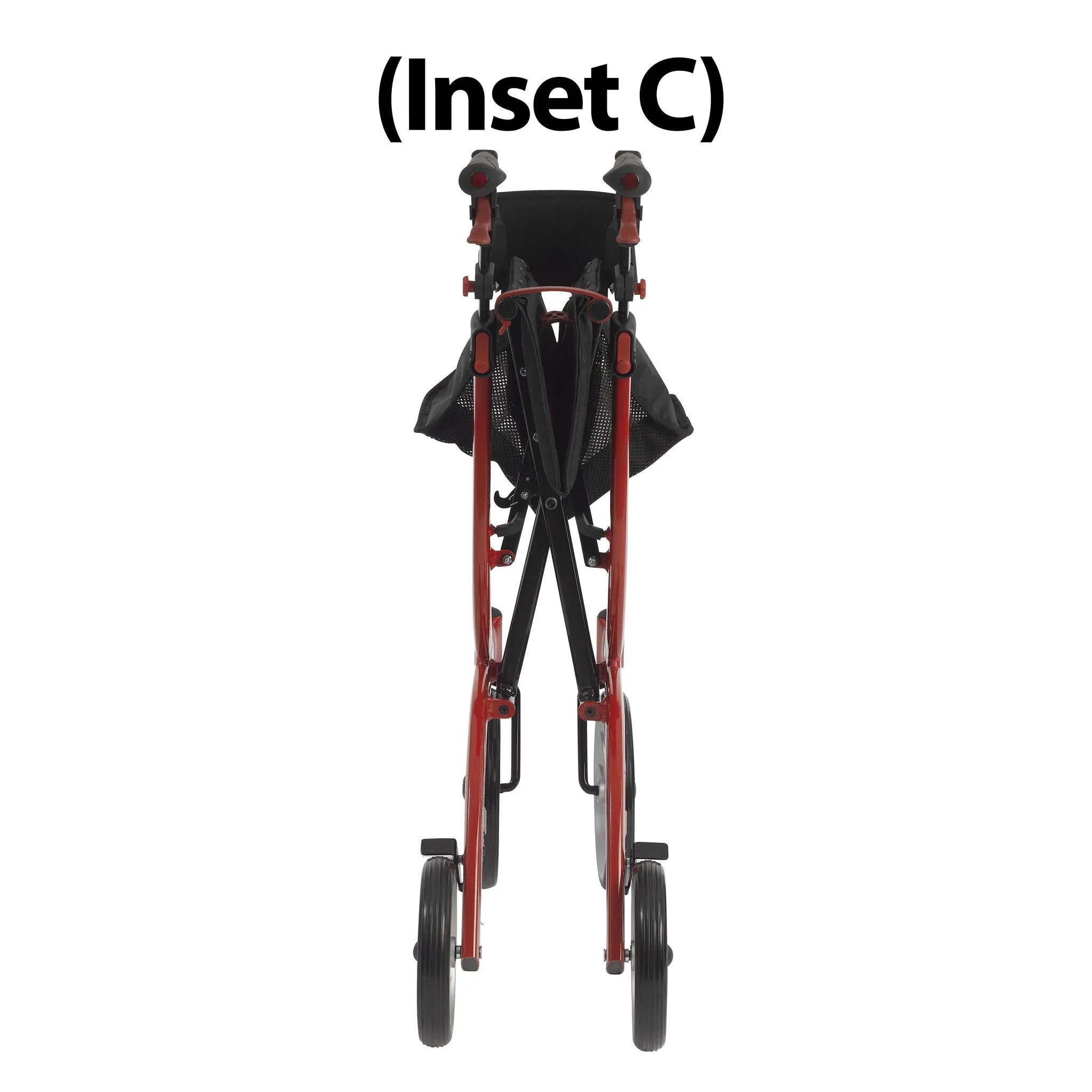 Nitro Aluminum Rollator, Tall Height, 10" Casters