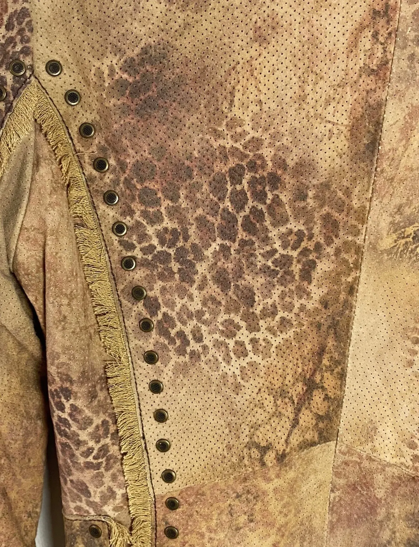 Old Gringo Leopardito Lamb Suede Jacket