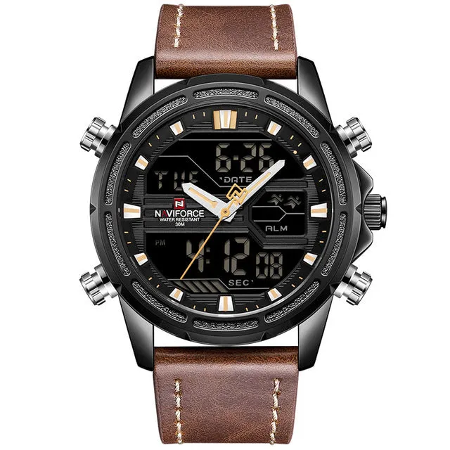 Original NAVIFORCE Stylish Waterproof Quartz Watch for Men | NF 37