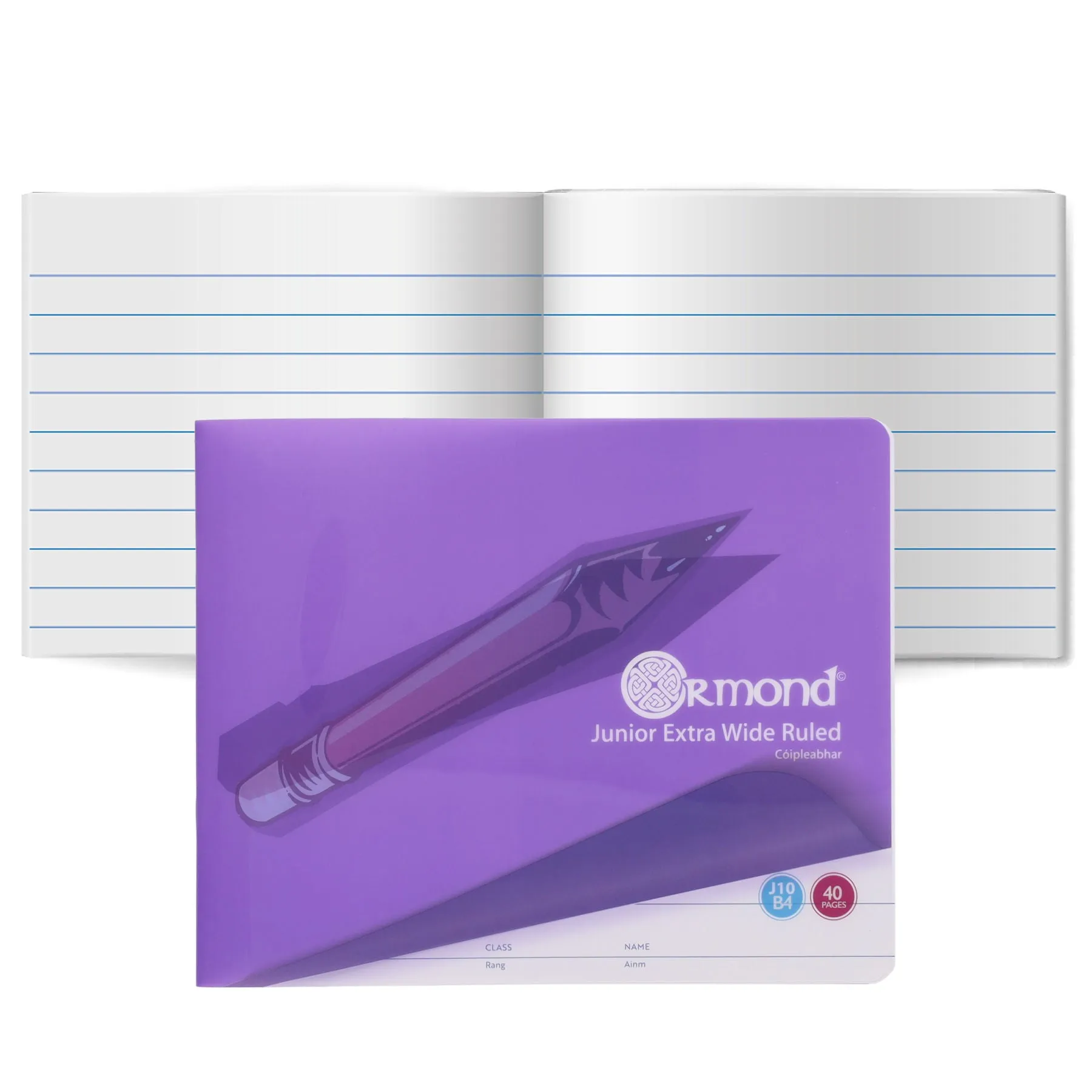 Ormond 40 Page J10 B4 Durable Cover Junior Copy Book