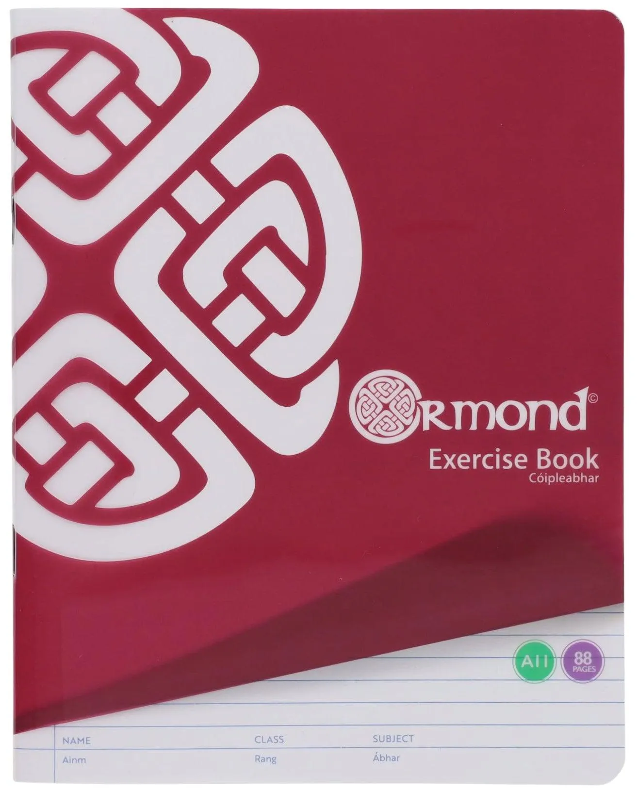 Ormond Pack of 5 x A11 - 88 Page Durable Cover Copy Book - Bright