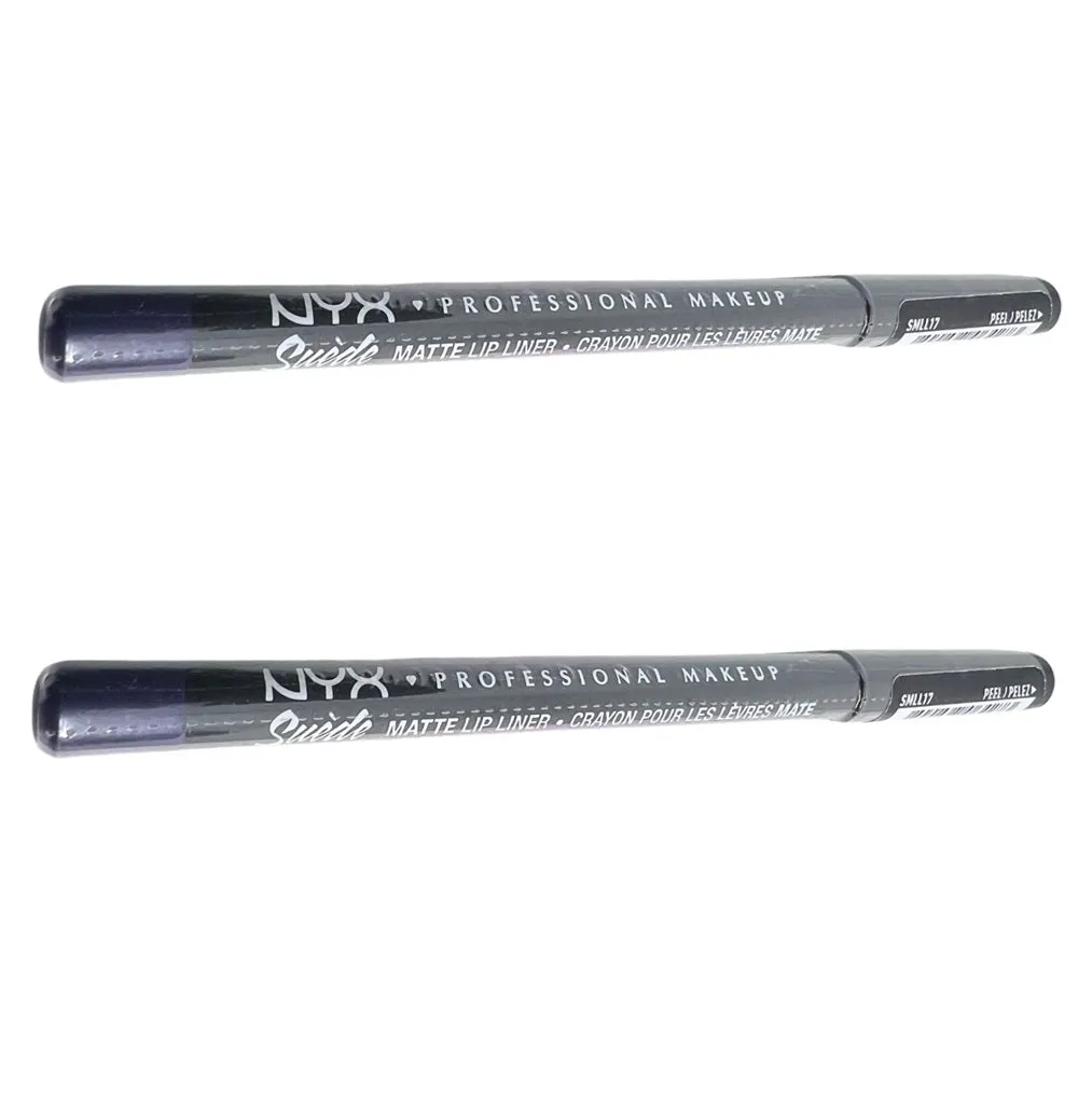 Pack of 2 NYX Professional Makeup Suede Matte Lip Liner, Jet Set SMLL17