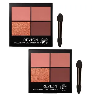 Pack of 2 Revlon Colorstay Day to Night Eyeshadow Quad, Stylish 560