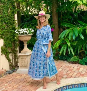 Packable Panama Hat - Magenta & Lavender