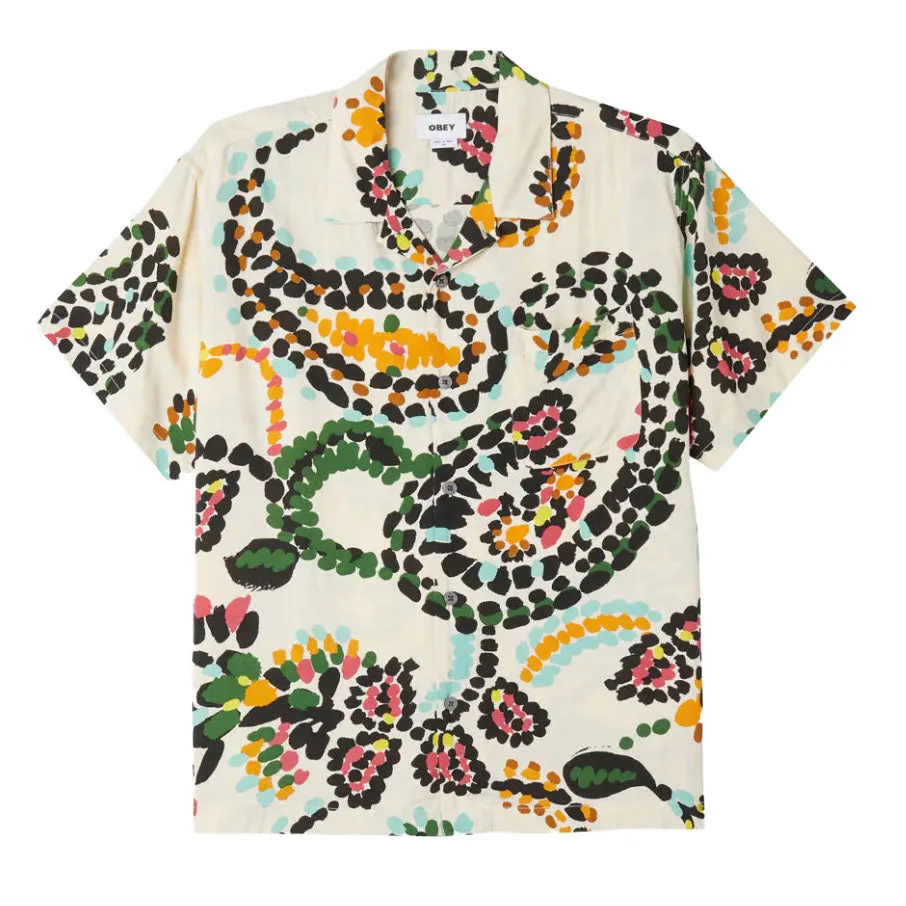 Paisley dots woven