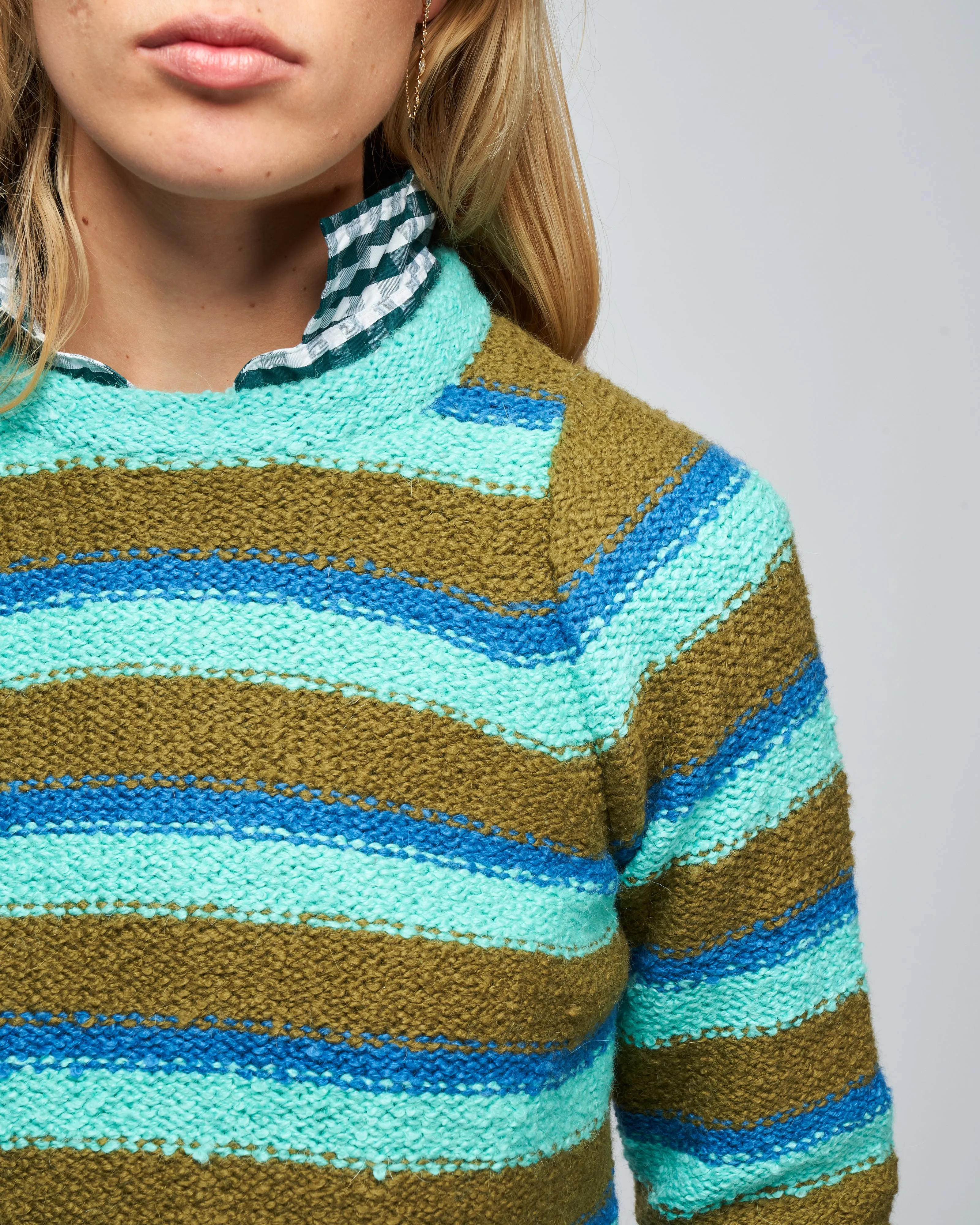 peche top - aqua multi