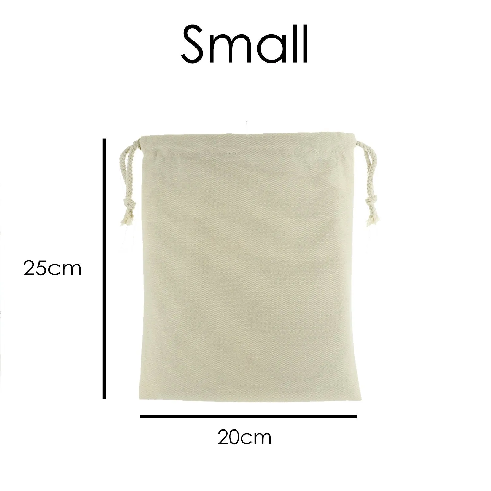 Personalised Canvas Sack with Stylish Text on Multicoloured Yarn and Needle Variants Pattern