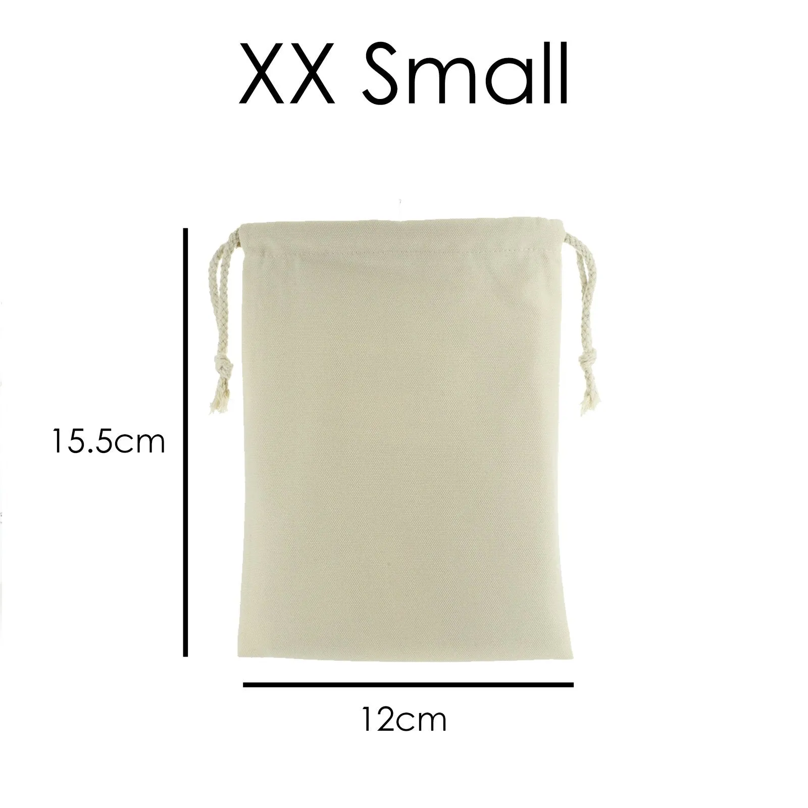 Personalised Canvas Sack with Stylish Text on Multicoloured Yarn and Needle Variants Pattern