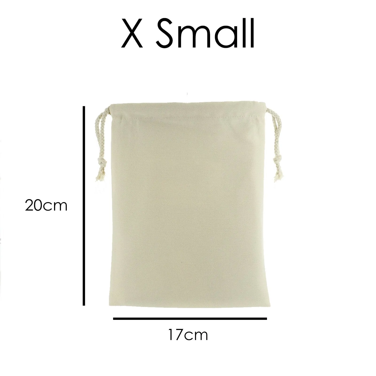 Personalised Canvas Sack with Stylish Text on Multicoloured Yarn and Needle Variants Pattern