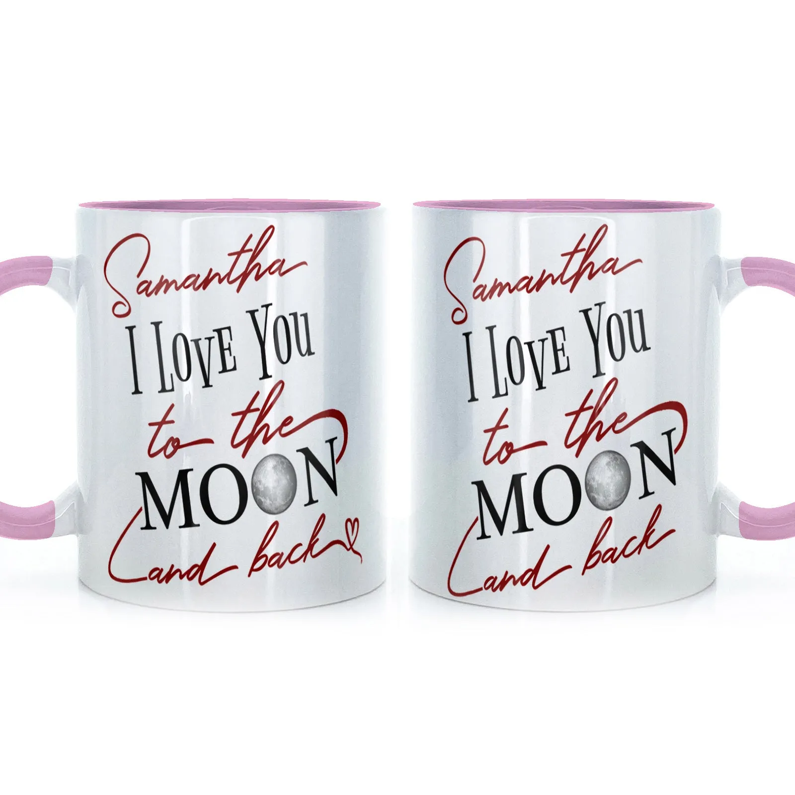 Personalised Mug with Love Message and Stylish Text