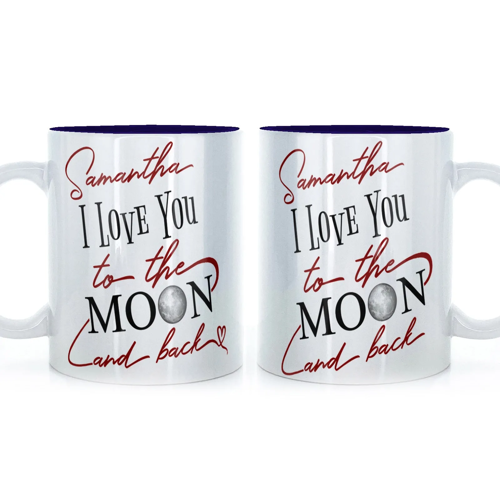 Personalised Mug with Love Message and Stylish Text