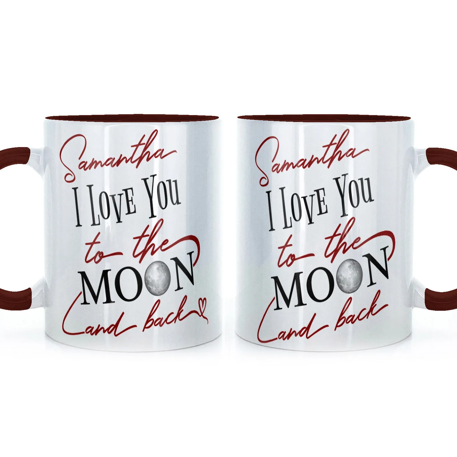 Personalised Mug with Love Message and Stylish Text