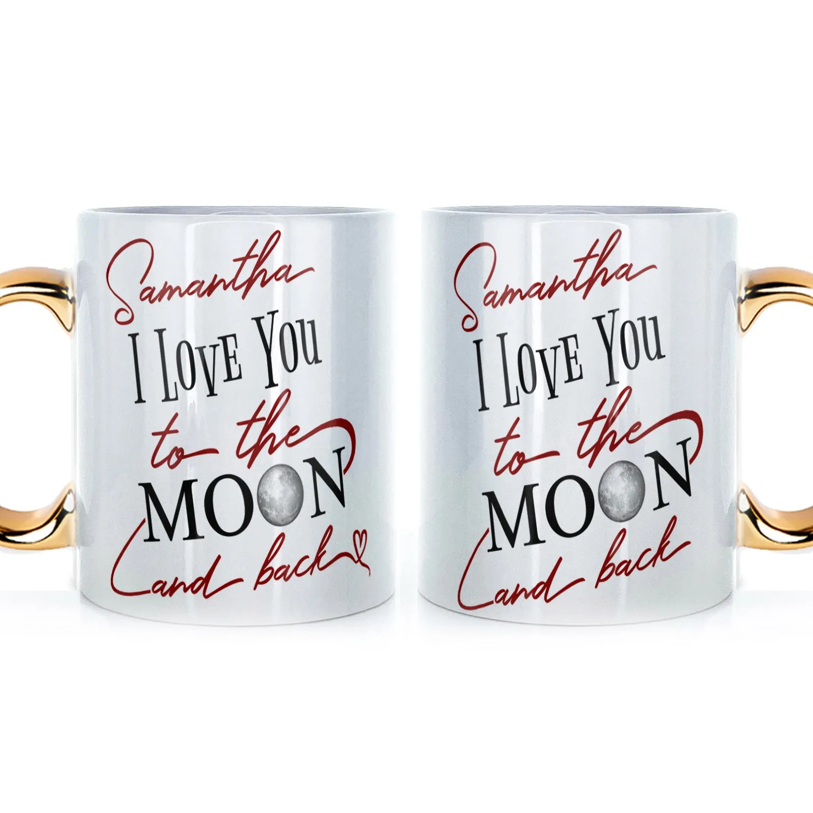 Personalised Mug with Love Message and Stylish Text