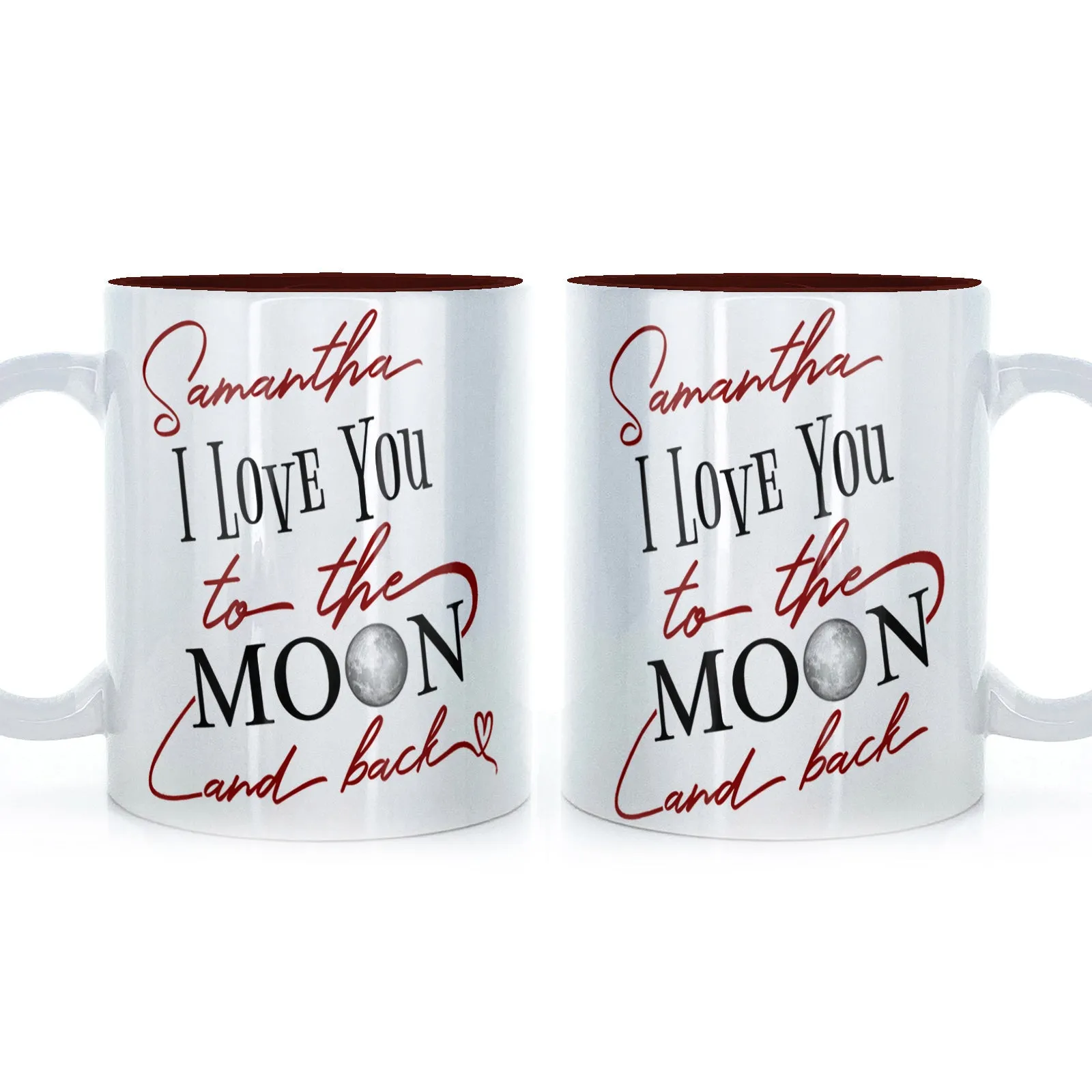Personalised Mug with Love Message and Stylish Text