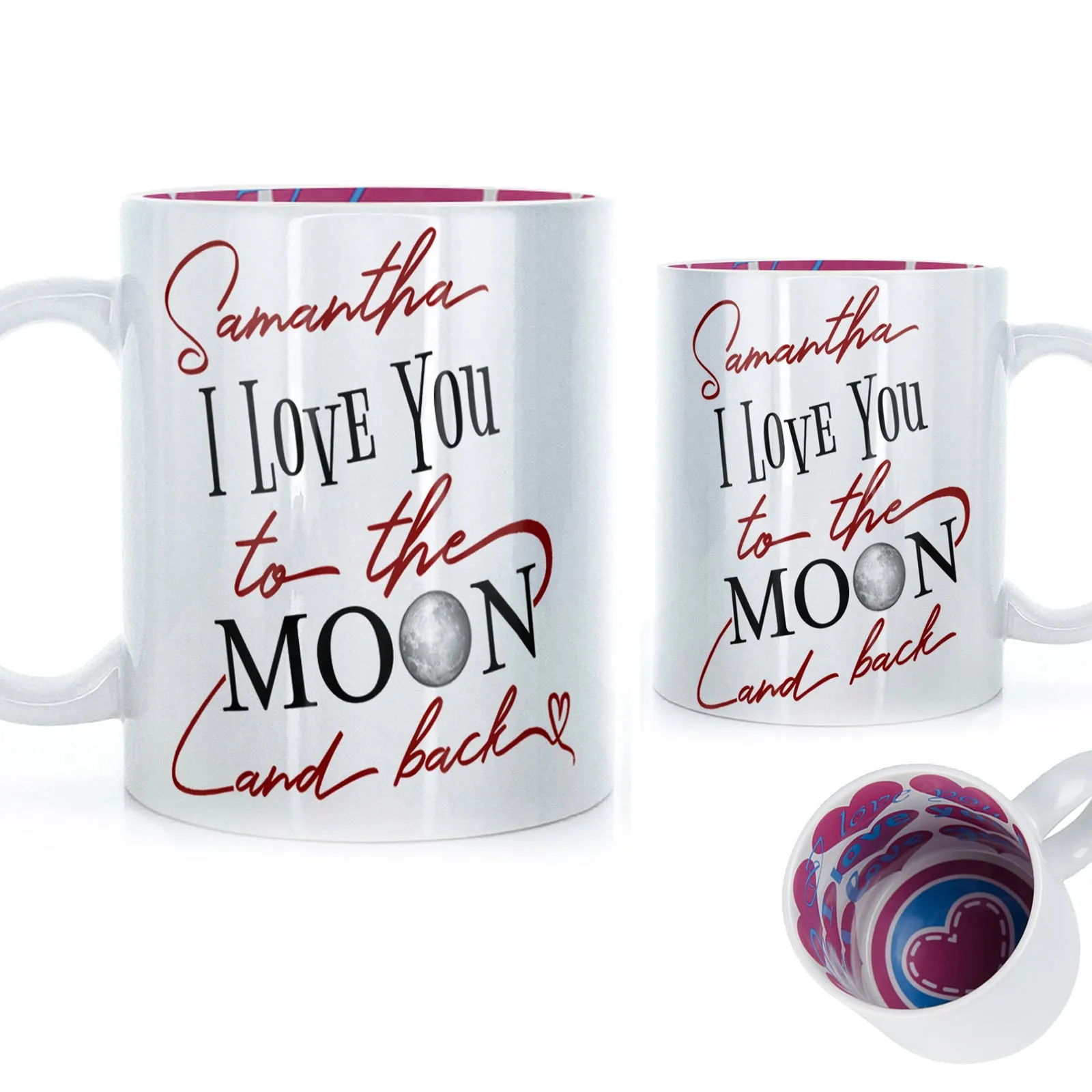 Personalised Mug with Love Message and Stylish Text