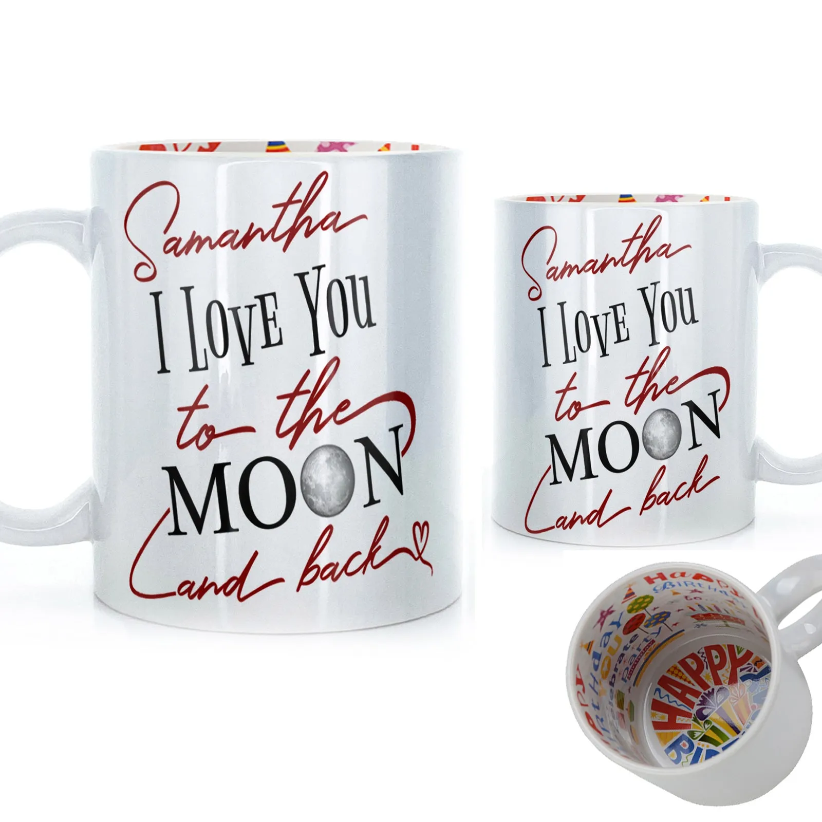 Personalised Mug with Love Message and Stylish Text