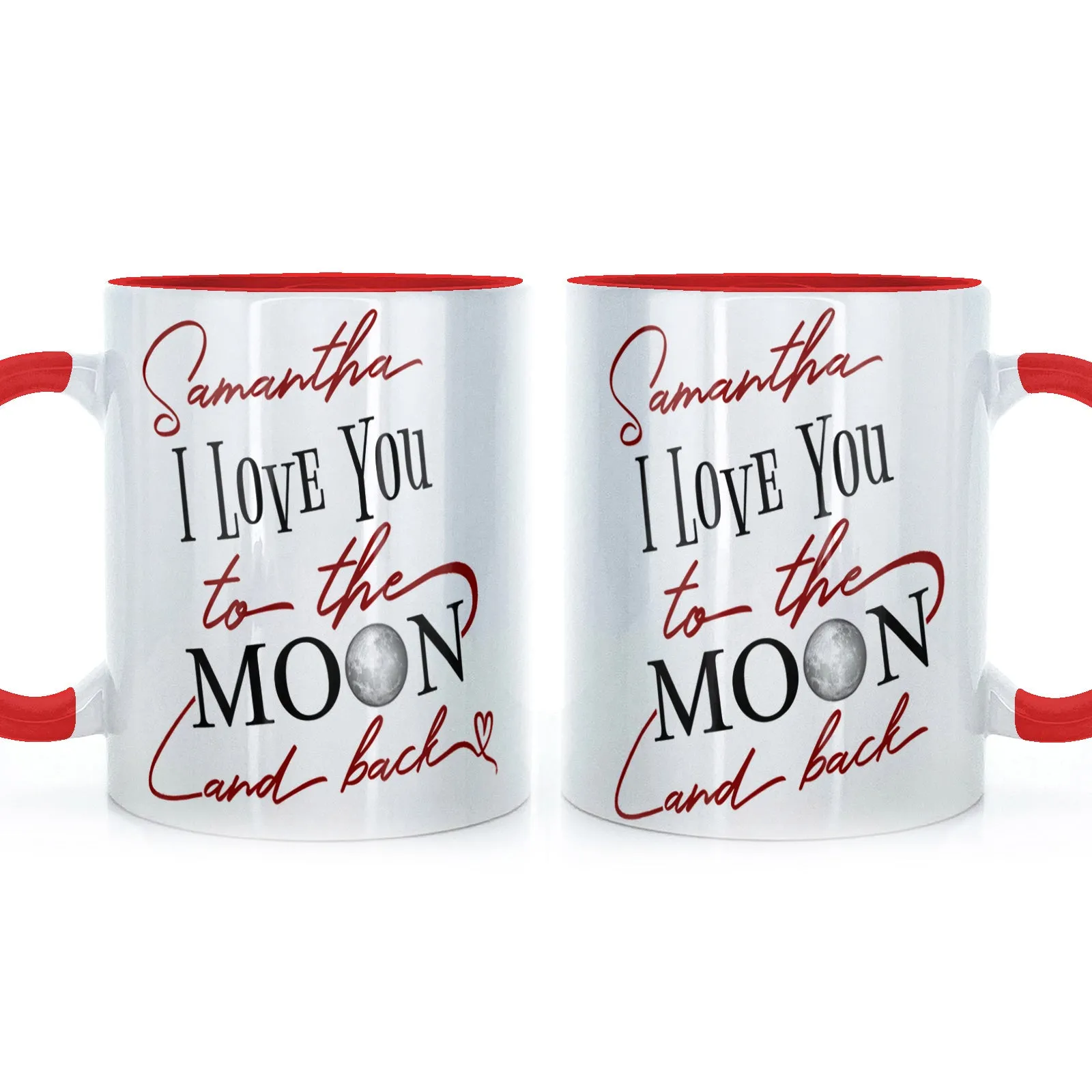 Personalised Mug with Love Message and Stylish Text