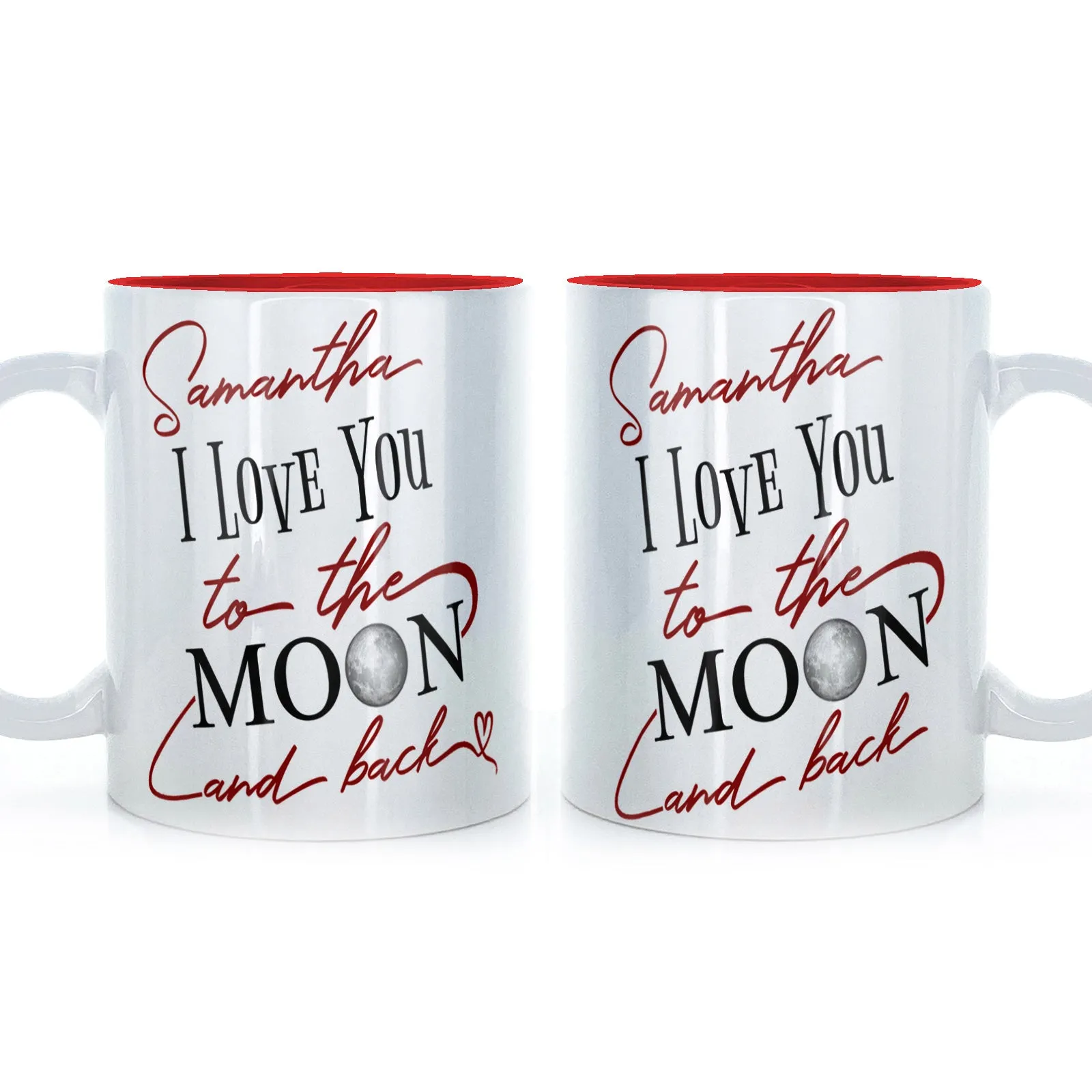 Personalised Mug with Love Message and Stylish Text