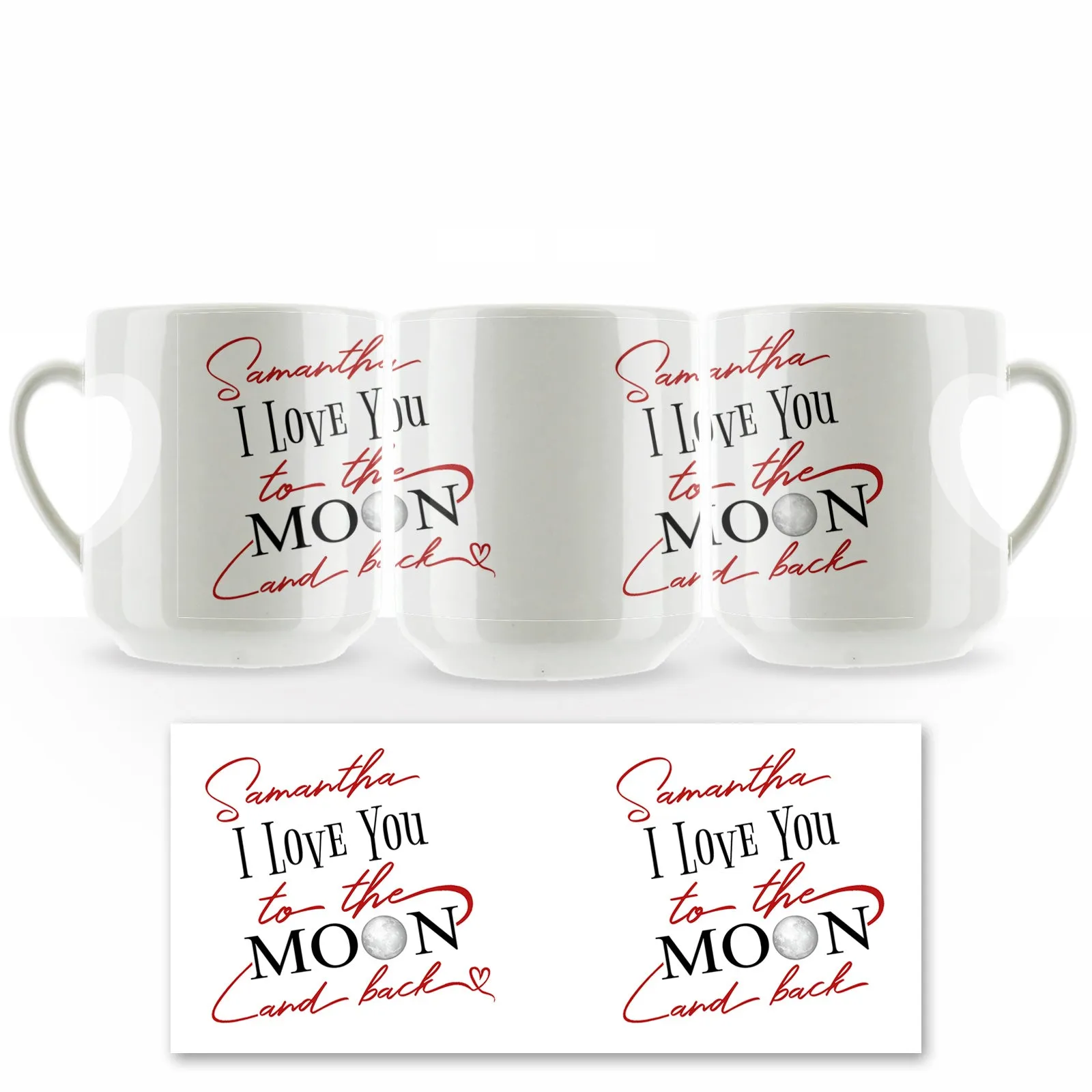 Personalised Mug with Love Message and Stylish Text