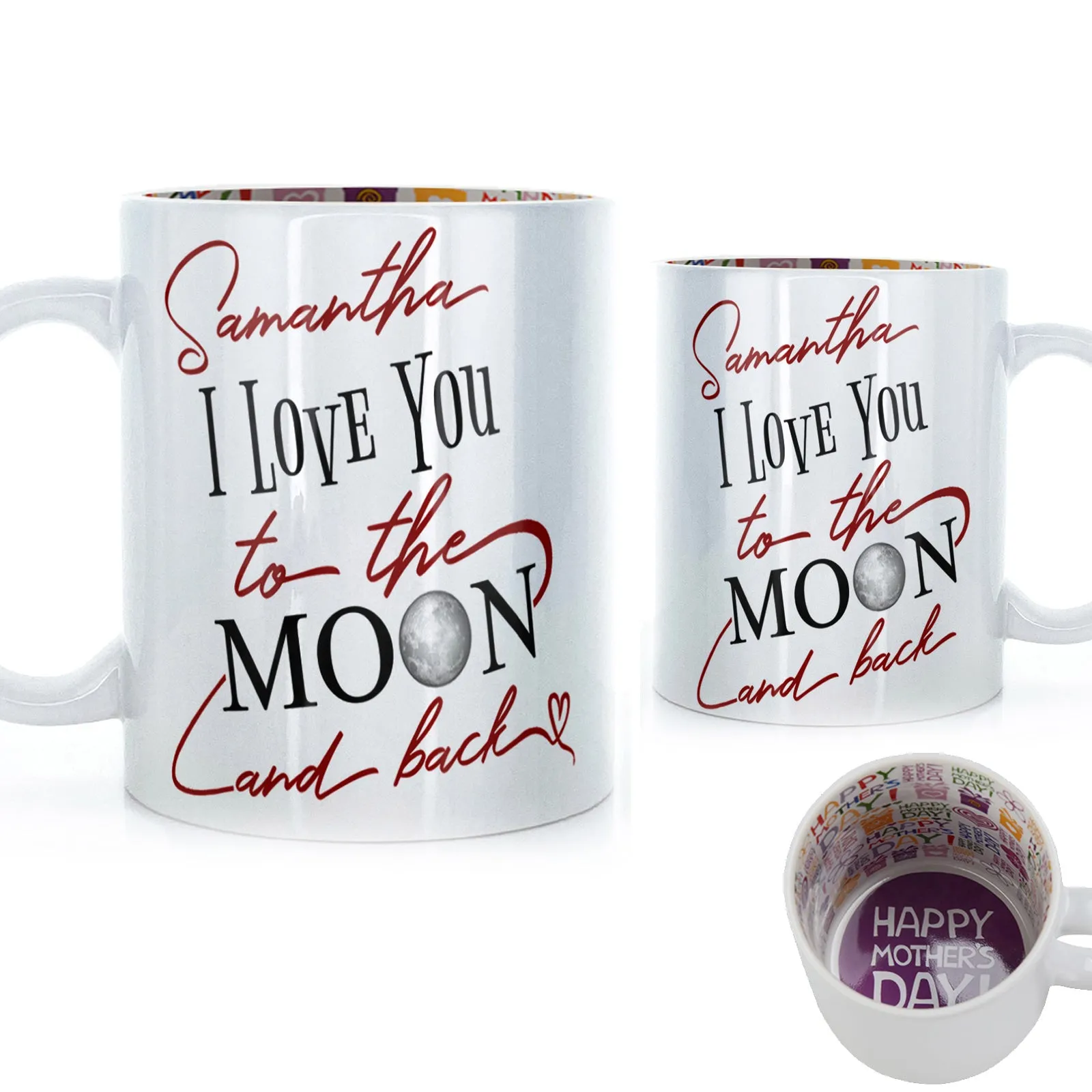 Personalised Mug with Love Message and Stylish Text