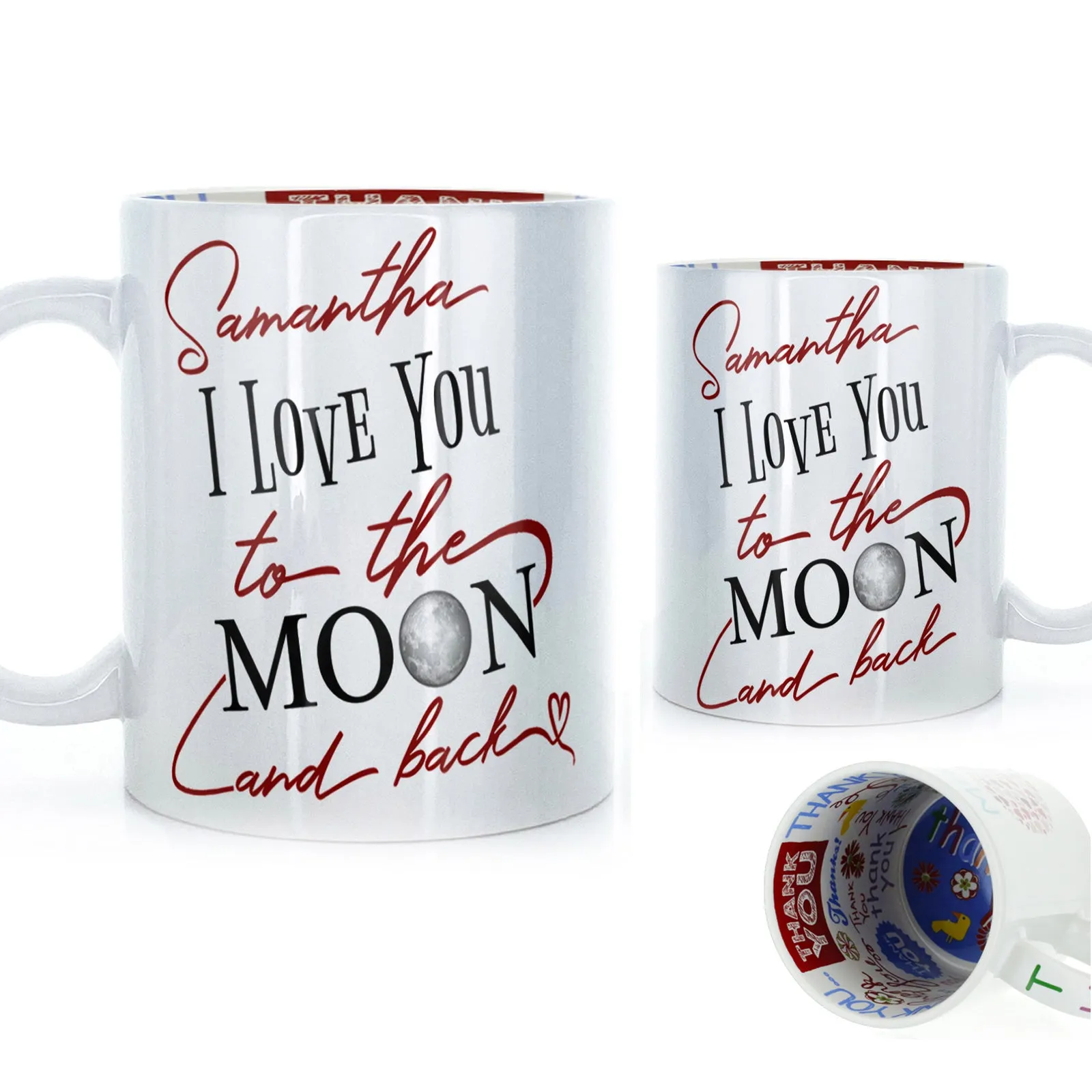 Personalised Mug with Love Message and Stylish Text