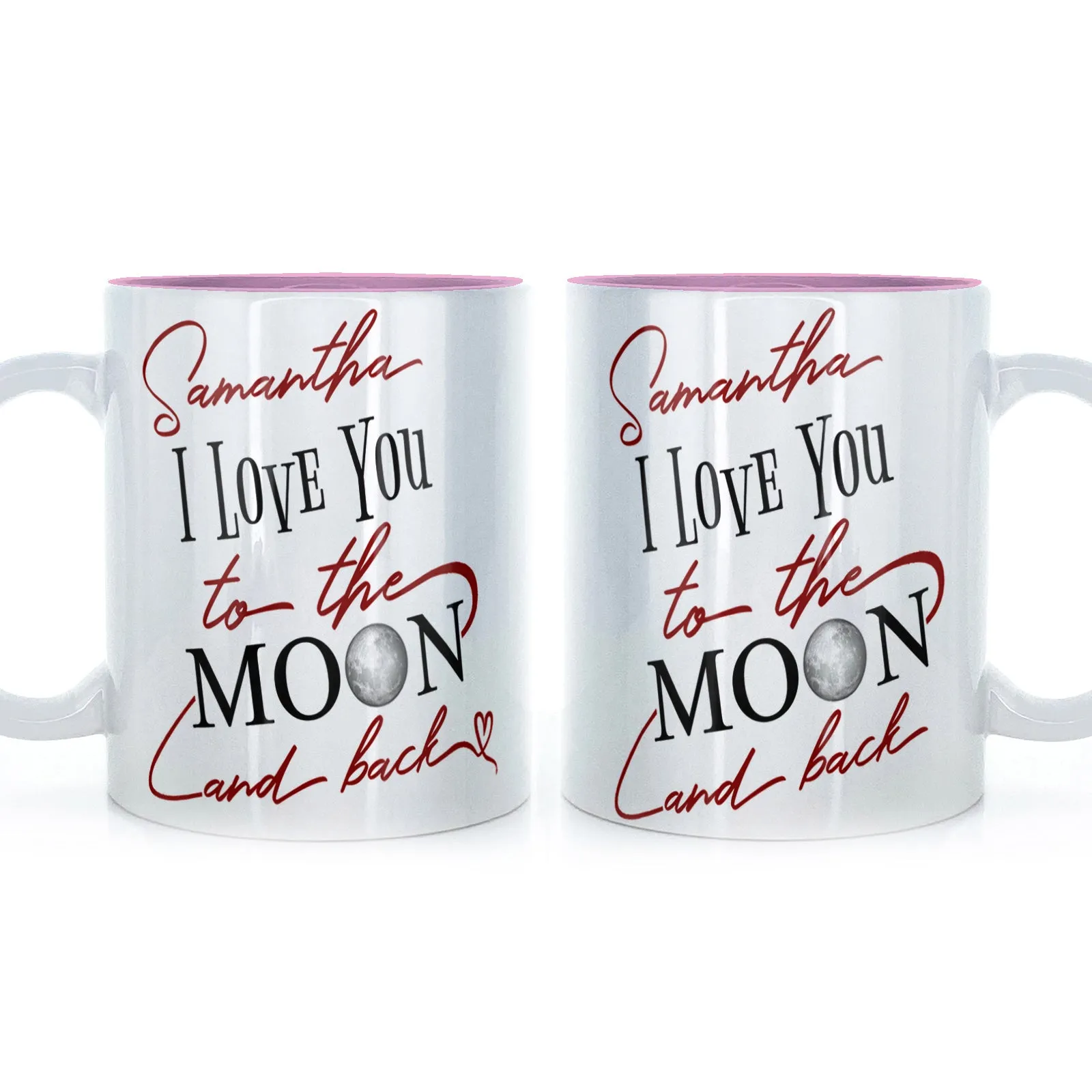 Personalised Mug with Love Message and Stylish Text
